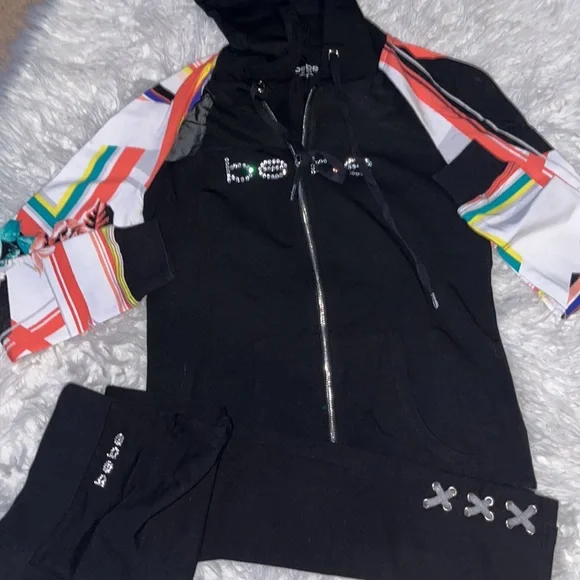 BEBE XS JACKET & LEGGING SET WORN ONCE. - Picture 3 of 5